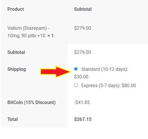 Shipping Options- Standard and Express